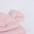 Pink color ODM knitted hat for girl